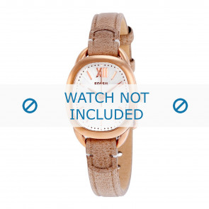 Watch strap Fossil ES3514 Leather Beige 10mm