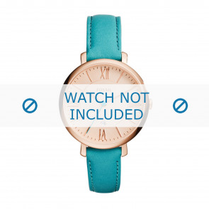 Watch strap Fossil ES3736 Leather Turquoise 14mm
