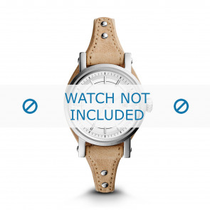 Watch strap Fossil ES3908 / Boyfriend Leather Beige 14mm