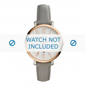 Watch strap Fossil ES4032 Leather Grey 14mm