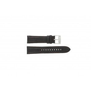 Fossil watch strap FS4672 Leather Black 22mm + default stitching