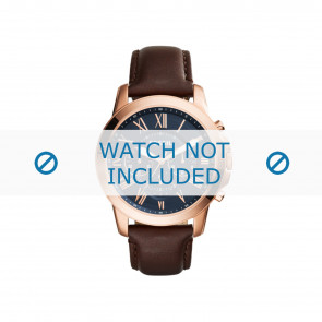 Watch strap Fossil FS5068 Leather Brown 22mm