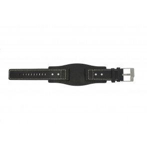 Fossil watch strap JR9991 / AM3696 Leather Black 24mm 