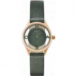 Watch strap Marc by Marc Jacobs MBM1383 Leather Green 12mm