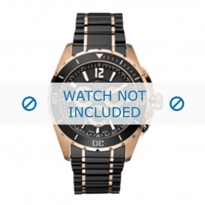 Guess watch strap GC55000G Ceramics Black