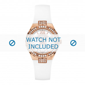 Guess watch strap W0300L2 Silicone White 21mm