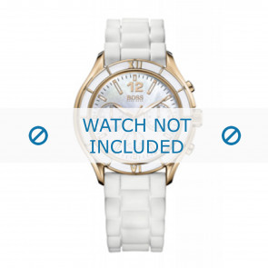 Hugo Boss watch strap 1502274 / HB-105-3-48-2351 / HB659302316 Rubber / plastic White 20mm