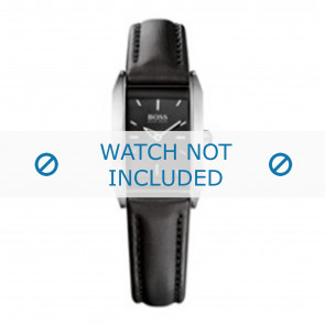 Hugo Boss watch strap 1502233 / HB-124-3-14-2287 / HB659302278 Leather Black 15mm + black stitching