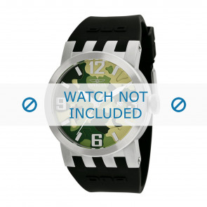 Invicta watch strap 10453 DNA Rubber / plastic Black