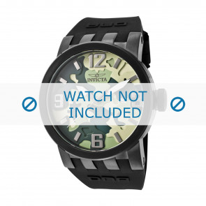 Invicta watch strap 10457 DNA Rubber / plastic Black 32mm