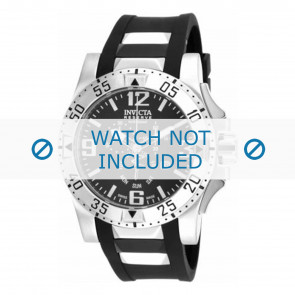 Invicta watch strap 18202.01  Rubber Black