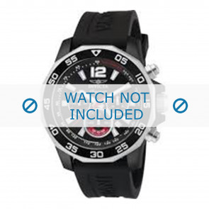 Invicta watch strap 7433 Rubber Black 22mm