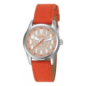 Watch strap Esprit ES103444006 Leather Orange 16mm