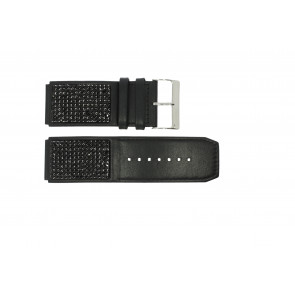 Watch strap Jacques Lemans JAC-1271 Leather Black 26mm