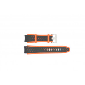 Watch strap Jacques Lemans 1-1378-OR Leather Orange 20mm