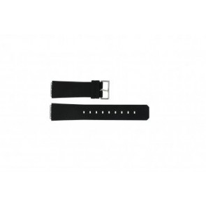 Watch strap Jacob Jensen 100 / 120 / 121 Square Rubber Black 23mm