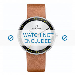 Watch strap Jacob Jensen Strata 271 Leather Cognac 20mm