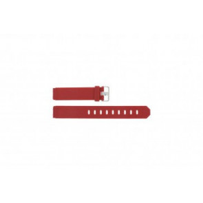 Watch strap Jacob Jensen 751 SERIE Rubber Red 17mm