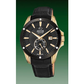 Watch strap Jaguar J881 Leather Black