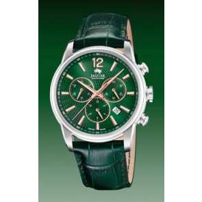 Watch strap Jaguar J968.3 Leather Green