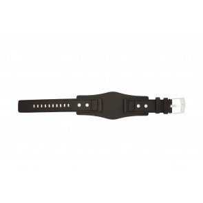 Fossil watch strap JR1068 Leather Dark brown 20mm 