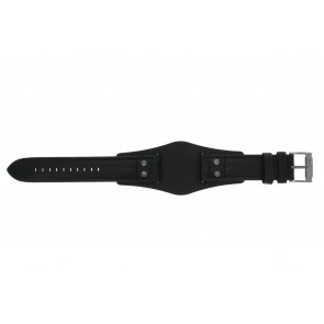 Watch strap Fossil JR1472 Leather Black 22mm