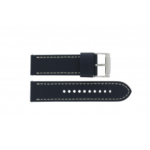 Watch strap Fossil JR1480 Leather Blue 24mm