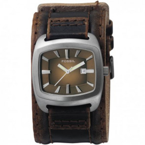 Watch strap Fossil JR9156 Leather Brown 22mm