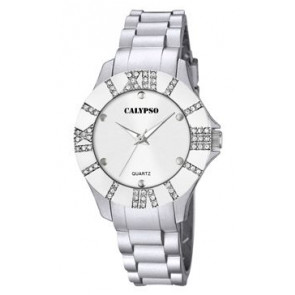 Watch strap Calypso K5649-7 / K5649-8 Rubber Grey