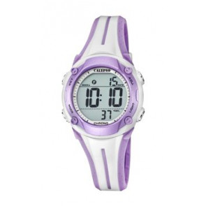Watch strap Calypso K5682-7 Silicone Purple