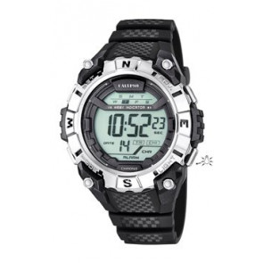 Watch strap Calypso K5683 / K5683-1 / K5683-2 / K5683-3 Plastic Black 22mm