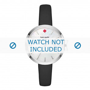 Watch strap Kate Spade New York KSW1269 Leather Black 12mm