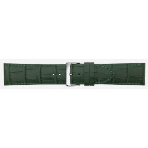 Watch strap Poletto 454S.09.24 Leather Green 24mm