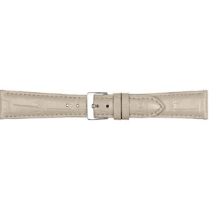 Watch strap Poletto 454.12.22 Leather Grey 22mm