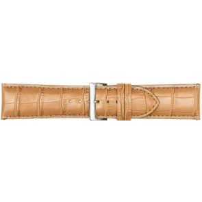 Watch strap Poletto 454S.18.24 Leather Light brown 24mm