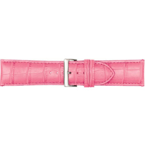 Watch strap Poletto 454S.15.24 Leather Pink 24mm