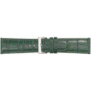 Watch strap Poletto 454S.08A.24 Leather Green 24mm