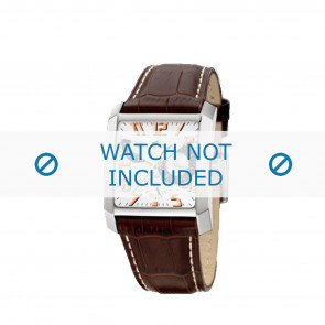 Watch strap Lotus 15411/8 Leather Brown 28mm