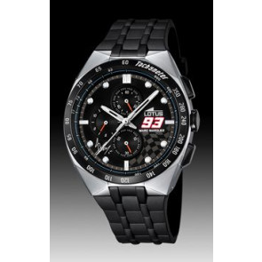 Watch strap Lotus 18238 / 18238-1 Rubber Black 28mm