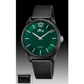 Watch strap Lotus 18736/1 / BA04348 Milanese Black 20mm