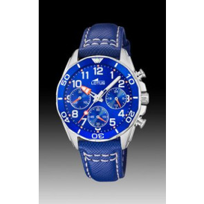 Watch strap Lotus 18859-1 Canvas Blue
