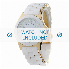 Marc by Marc Jacobs watch strap MBM2526 Rubber White 18mm