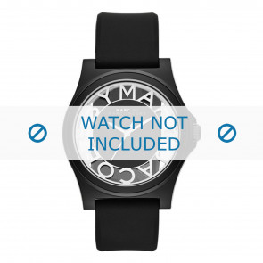 Marc by Marc Jacobs watch strap MBM4019 Rubber Black 20mm