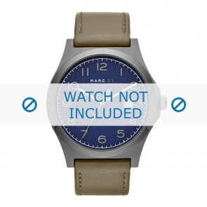 Watch strap Marc by Marc Jacobs MBM5046 Leather Olive green 22mm