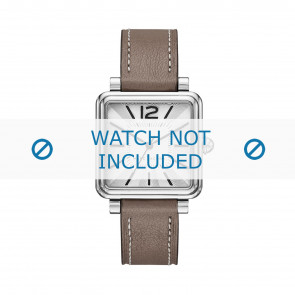 Watch strap Marc by Marc Jacobs MJ1518 Leather Taupe 16mm