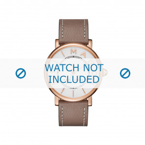 Watch strap Marc by Marc Jacobs MJ1533 Leather Taupe 18mm
