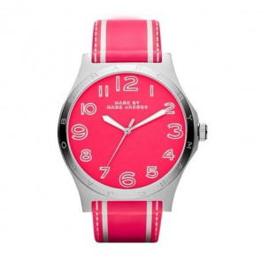 Watch strap Marc by Marc Jacobs MBM1231 Leather Pink 22mm