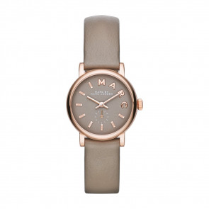 Watch strap Marc by Marc Jacobs MBM1318 Leather Taupe 14mm