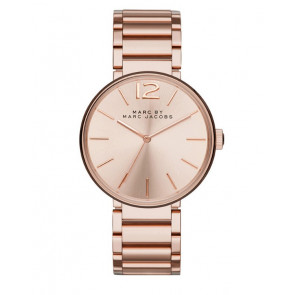 Watch strap Marc by Marc Jacobs MBM3402 Steel Rosé 18mm