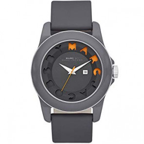 Watch strap Marc by Marc Jacobs MBM4012 Leather Grey 22mm